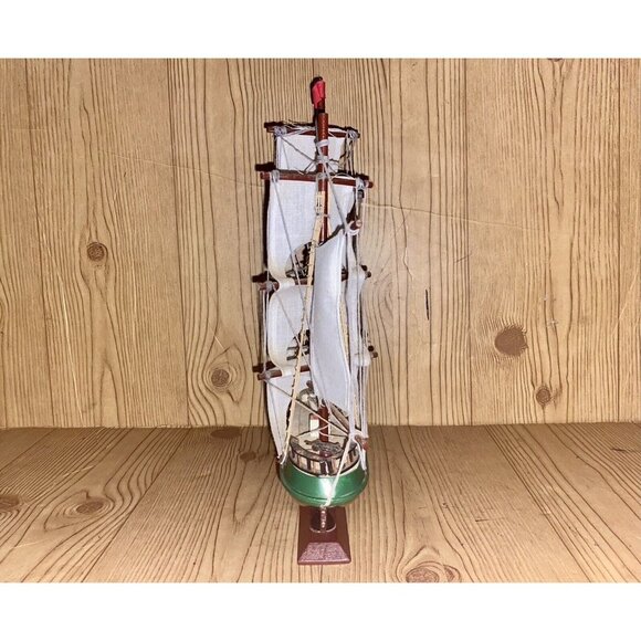 Vintage Wooden Model Ship 14" by Nanco - Picture 4 of 5